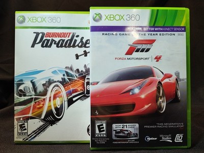 XBOX 360 Games Bundle Lot of XBOX 360_Forza Motorsport 2 GOTY Burnout Paradise