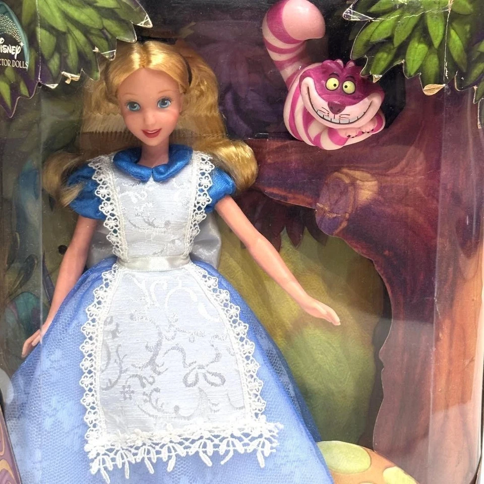 Disney Alice nel Paese delle Meraviglie Mattel bambola con gatto del... - Immagine 2 di 3