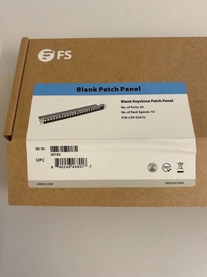 FS.com CXP S241U   24 Port Keystone Patchpanel, 1HE   Neu & OVP