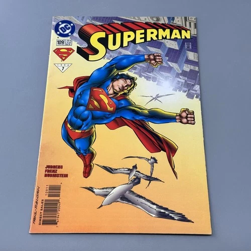 Vintage DC Comics Superman #109 Comic Book Feb 1996 Direct Market Jurgens Frenz