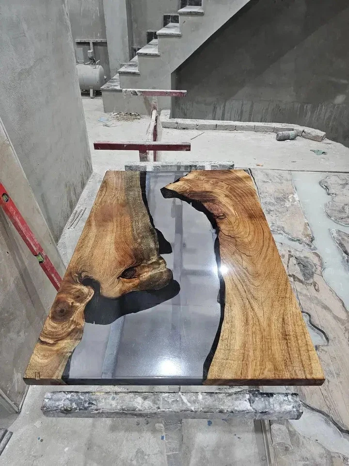 Epoxy Dining Table top, Resin Coffee Table, Made to Order, Handmade Furniture - Image 3 of 4