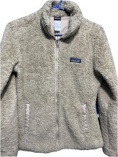 Patagonia Sherpa Jacket Women’s Size S Small Full Zip Beige Fuzzy