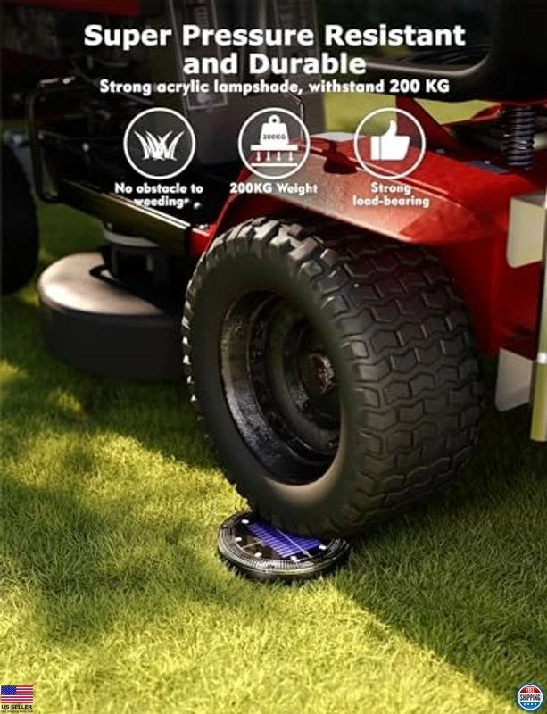 Luces solares de tierra que cambian de color con control remoto - Paquete de 12 impermeables Foto 3 de 4