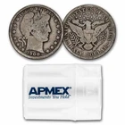 1900 Barber Half Dollar 20-Coin Roll Avg Circ