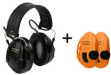 Peltor Sporttac Tactical Sport Headset w/ Standard Black & : MT16H210F-479-SV