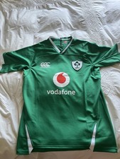 Ireland Rugby Jersey Canterbury IRFU Home Shirt Green Vodafone Mens L