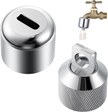 1 Pack Water Spigot Lock, Brass Hose Bib Lock for 3/4'' Garden Male Hose Thread,