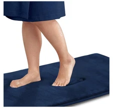 Genteele Bath Mat for Bathroom Non Slip - Navy 22" X  36” / NEW