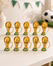 World Cup 2026 Trophy Keychain Soccer Party F...
