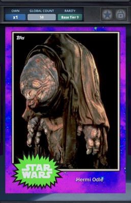 75cc HERMI ODLE 2017 BASE SERIES 4 TIER 9 TOPPS Star Wars Card Trader
