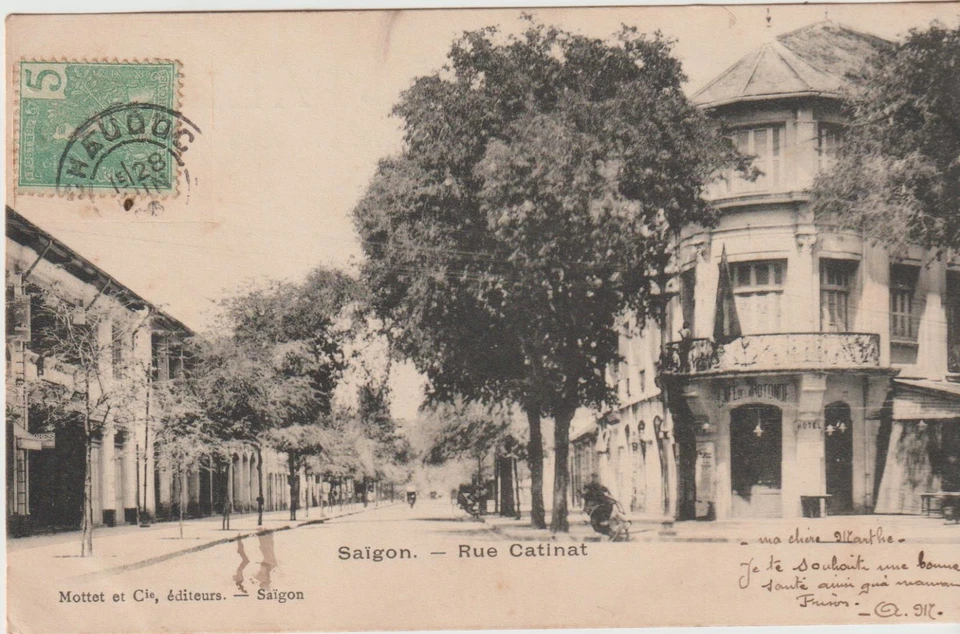 CPA ASIE / VIET-NAM / SAIGON / LA RUE CATINAT / ANIMEE / PRECURSEUR - Photo 1/1