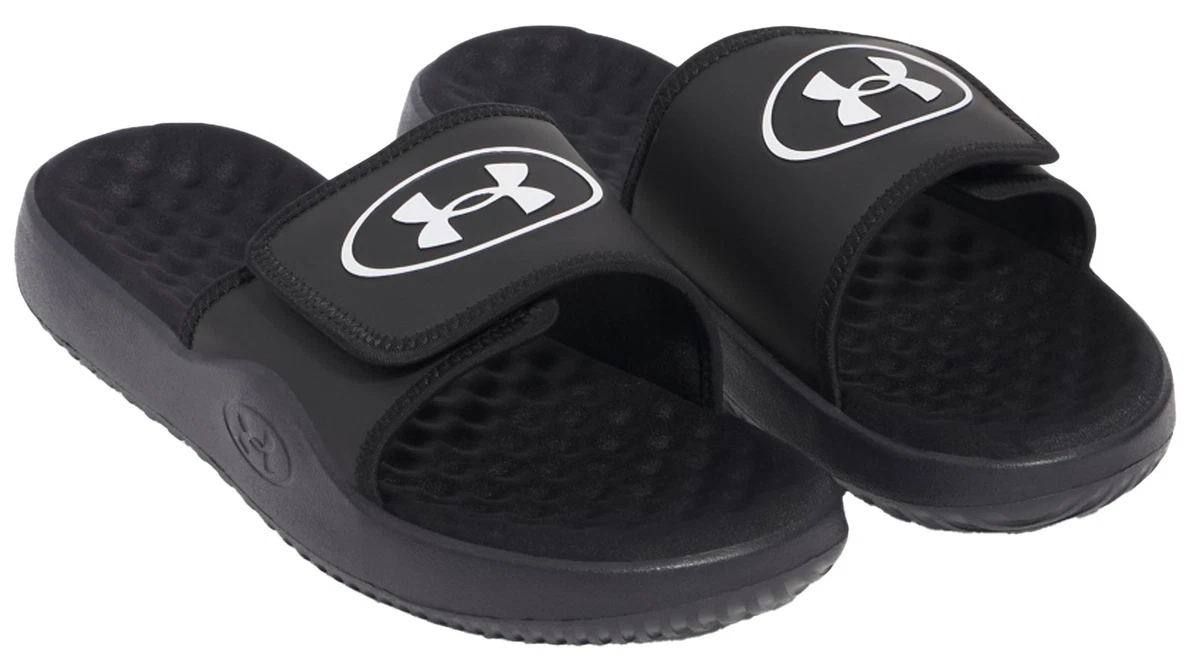 Under Armour Unisex Water Friendly Black white size 11 slides NWT Under Armour 302568600111 Ignite Freedom Black Size 11 Mens  main image 3