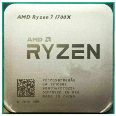 AMD Ryzen 7 1700X CPU 3,4 GHz Gaming Prozessoren 8 Cores Socket AM4 Max 3,8 GHz - Bild 1 von 4