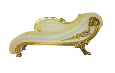 Chesterfield Récamière antik stil Edle Chaiselongue Chaise Longue Sofa Liege Neu