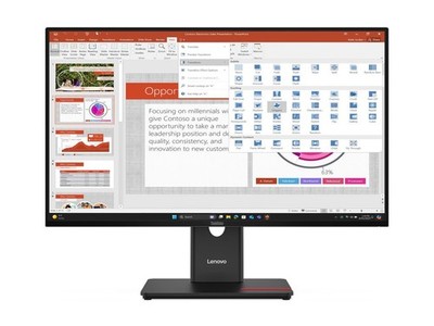 Lenovo ThinkVision T27-40 | 27'' 120 Hz IPS FHD HDMI DP VGA USB-Hub Schwarz