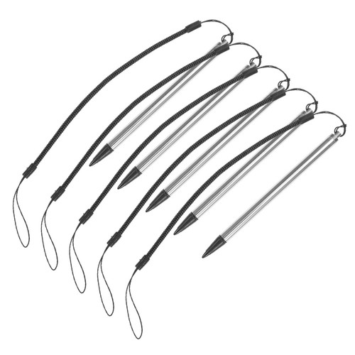 Penna stilografica 5 pezzi: penna capacitiva per schermo con corda antiperdita a molla arrotolata - - Foto 5 di 18