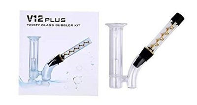 V12 PLUS TWISTY GLASS BUBBLER KIT-Gold
