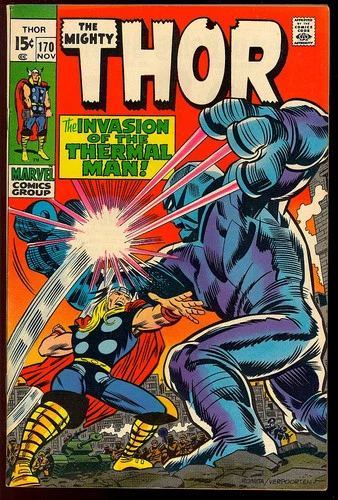 Thor #170 Very Nice Silver Age Superhero Vintage Marvel Comic 1969 FN-VF