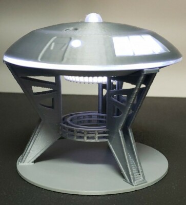 Jupiter 2 [from Lost in Space] - with Light & Gantry Stand - small