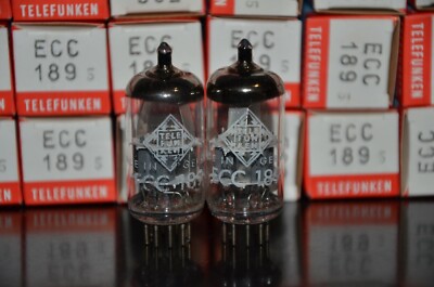 ECC189 6ES8 Philips (Rebranded Telefunken) NOS Platinum Matched