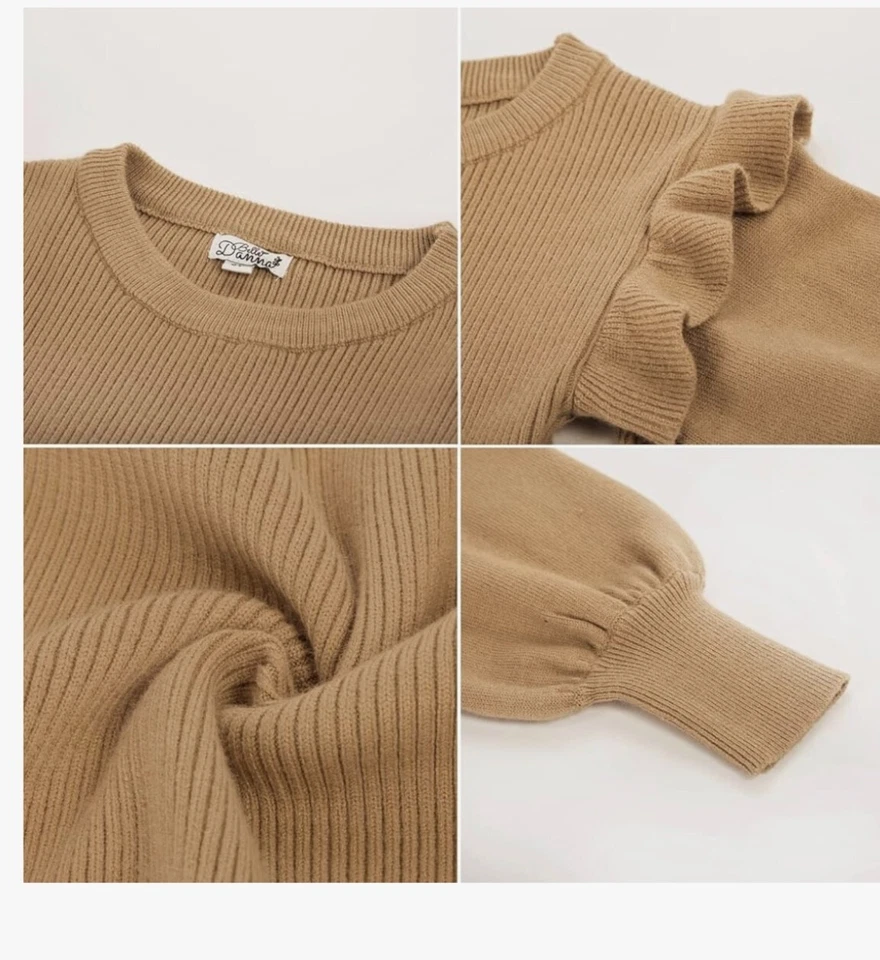 Vestido suéter marrón talla 10Y para niñas usado una vez Foto 3 de 3