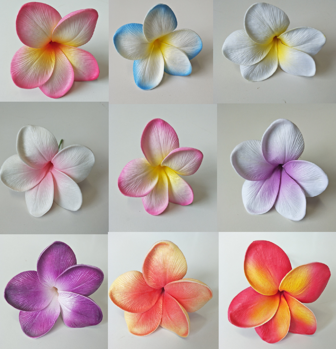 LATEX FRANGIPANI HAWAIIAN PLUMERIA FRANGIPANIES WEDDING FLOWERS