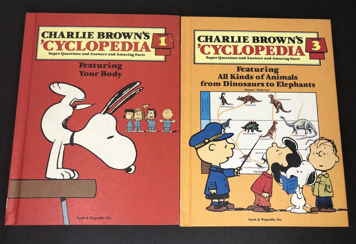 1980 Charlie Brown's 'Cyclopedia Book Set 8 Volumes 1,3,5,7,8,10