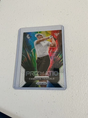 2024 Prizm LIV Golf Cameron Tringale RARE Green Mojo Prizmatic SSP 12/36 mint