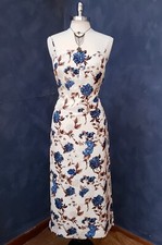 Tory Burch Strappy Back Floral Midi Dress 10 NWT $598
