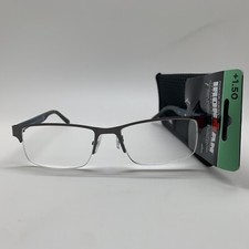 Foster Grant IRONMAN IM1001  1.50 Men's Reading Glasses Gunmetal