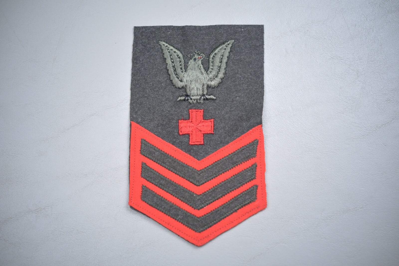 WWII U.S. NAVY CORPSMAN PHARMACIST MATE 1st CLASS CHEVRON ON FOREST ...