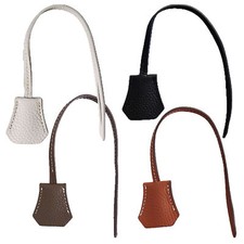 Real Cowhide Leather Clochette Bag Charm Gold/ Silver Padlock  Key for Handbags