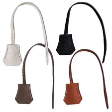 Real Cowhide Leather Clochette Bag Charm Gold/ Silver Padlock & Key for Handbags