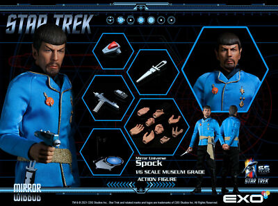 EXO-6 Star Trek Mirror Universe Spock 1/6 Figuren Sofort Lieferbar