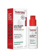 THAYERS Let's Be Clear Water Face Cream Moisturizer Azelaic & Hyaluronic Acid