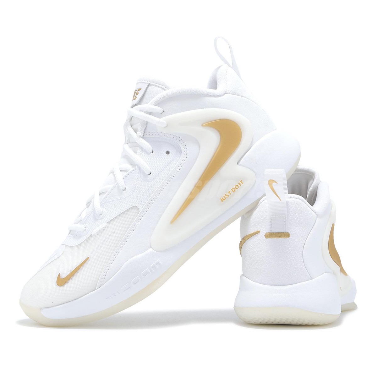 Nike Zoom Hyperset 2 White Metallic Gold Men Volleyball