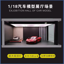 1/18 Extra Large Ceiling LED Car Model Display Case Parking Lot Exhibition Scene