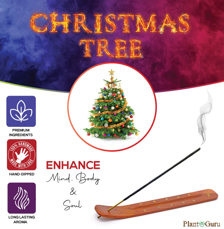 ÁRBOL DE NAVIDAD Palitos de Incienso 11" Paquete a Granel Venta al por mayor Lote Sumergido a Mano Foto 3 de 4