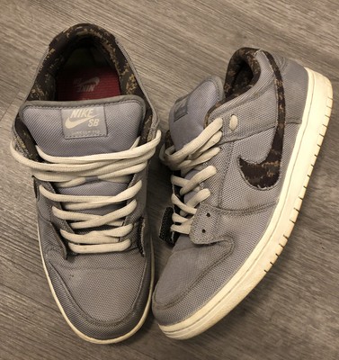 nike dunk sb low wolf grey digi camo