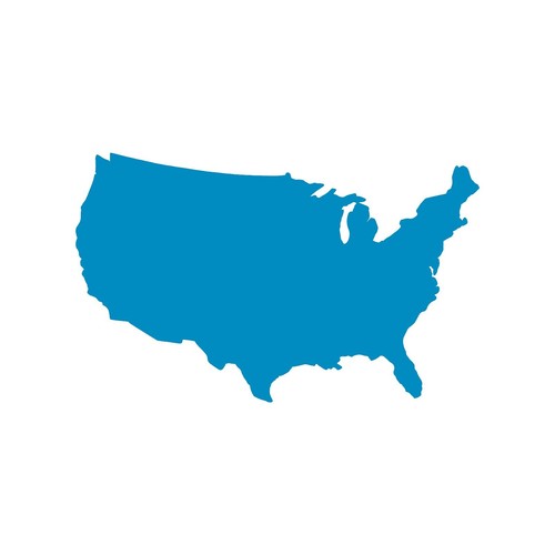 United States Outline Vinyl Decal Car USA Country North America Outline Sticker - Picture 10 of 13