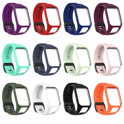 For TomTom Runner 2 3 Spark 3 Cardio Smart Watch Silicone Sport Wrist Strap Band