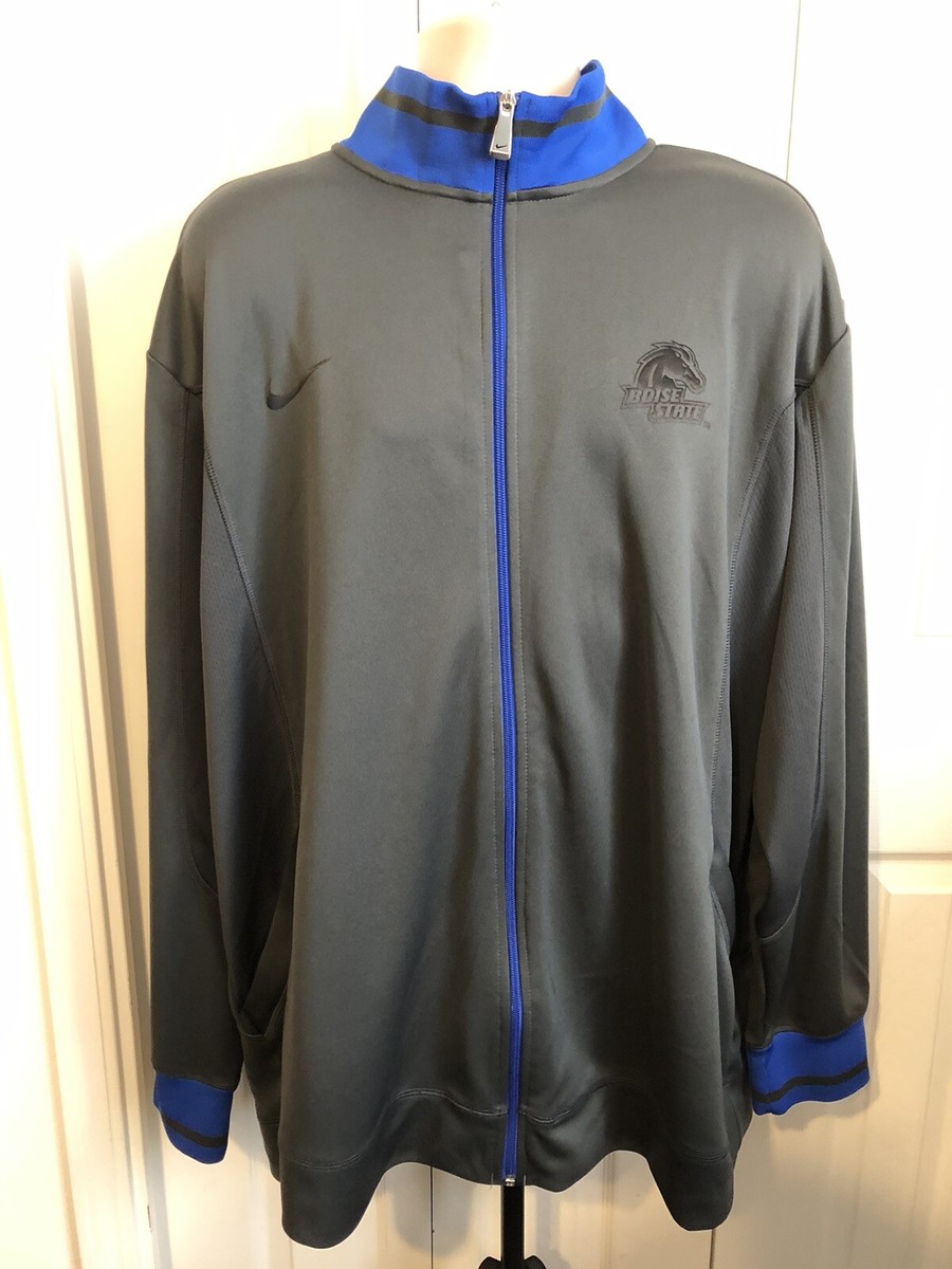 Men's Nike Dry Fit Boise State Broncos Full Zip Track Jacket