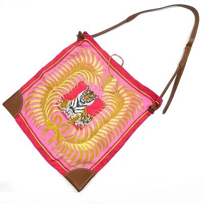 HERMES Tiger pattern Silky Cite GM Crossbody Shoulder Bag HERMES Tiger pattern Silky Cite GM Crossbody Shoulder Bag
