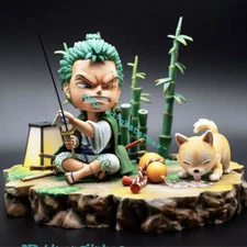 One Piece Zoro Figure With Stand Painted Roronoa Zoro Statue LC Studio In Stock
