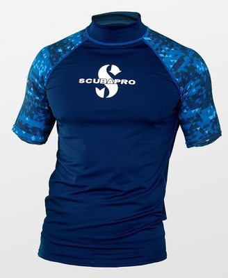 Scubapro AEGEAN Rash Guard Kurzarm Herren Slim Fit UV-Shirt - NEU vom Fachhandel