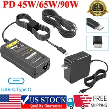 PD 45W/65W/90W Universal USB-C Type-C Adapter Laptop Charger Power Supply Cord