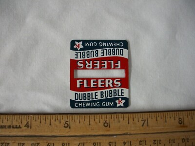 Lionel 156 256 356 Metal Sign for Fences Fleers Bubble Gum Red White & Blue EX!