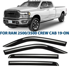 Rain Guards Vent Visors Shade for 2019-2026 Dodge Ram 2500/3500 Crew Cab