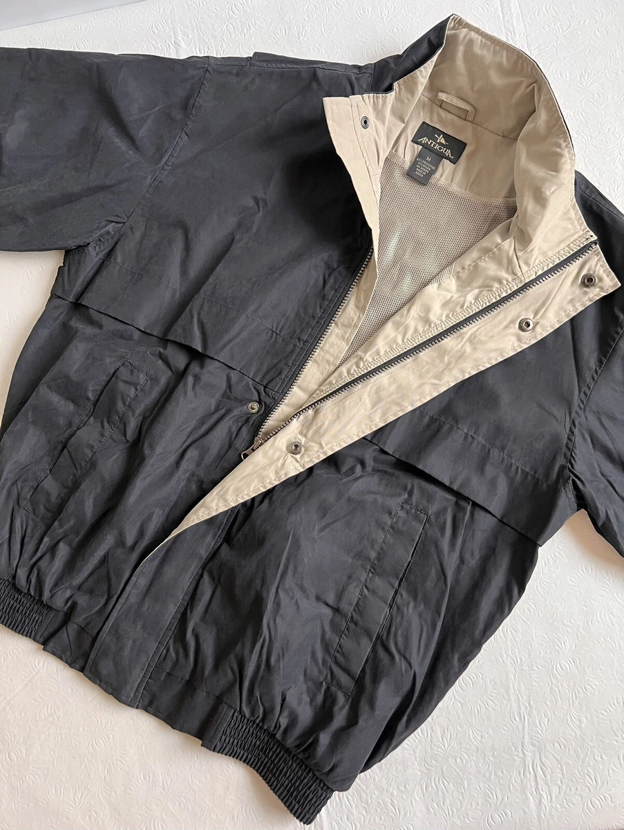 NWOT Mens Microfiber Jacket Sz M Chest 50x26L Black Rain Resistant Sac Kings NBA