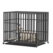 Dog Crate Pet Cage for Secure Training Commercial Dogs Kennel Extra Large XXL